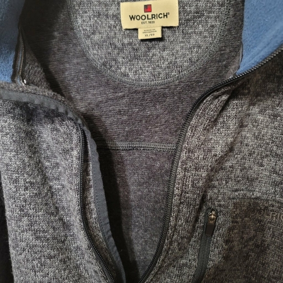 Woolrich ● Gray Heather Half Zip Pullover Sweater Men’s Size XL - Picture 4 of 8